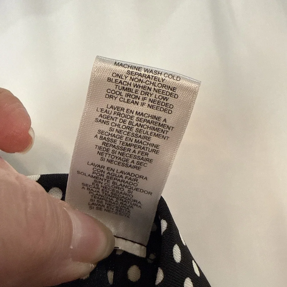 Michael Kors Women's Skirt Size 14 Polka dot Flare Bottom Above Knee Length